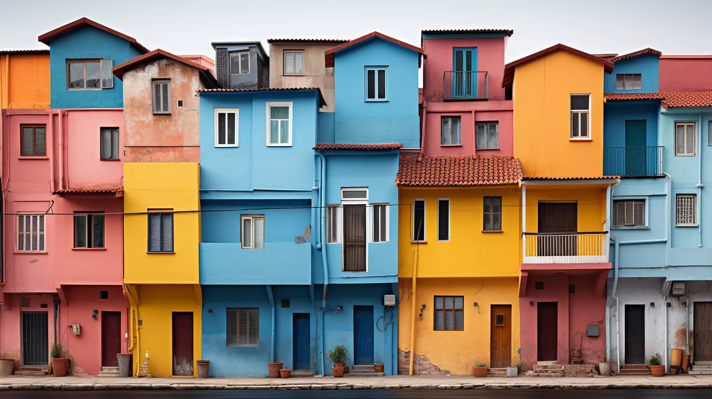 Maisons colorées