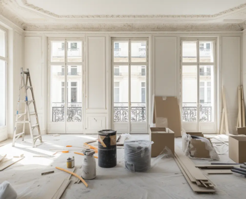 Travaux dans un appartement