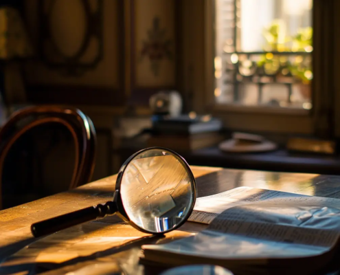 Une loupe dans un appartement à Paris